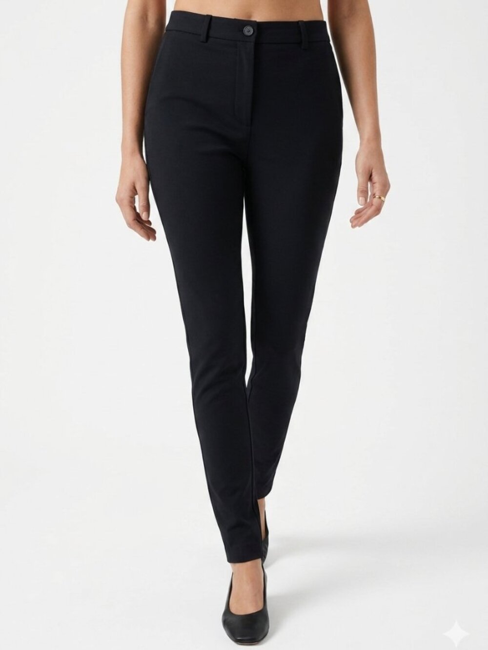 DOLCE & GABBANA WOMEN'S BLACK WOOL BLEND ANKLE ZIP TAPERED TROUSER PANTS - S
